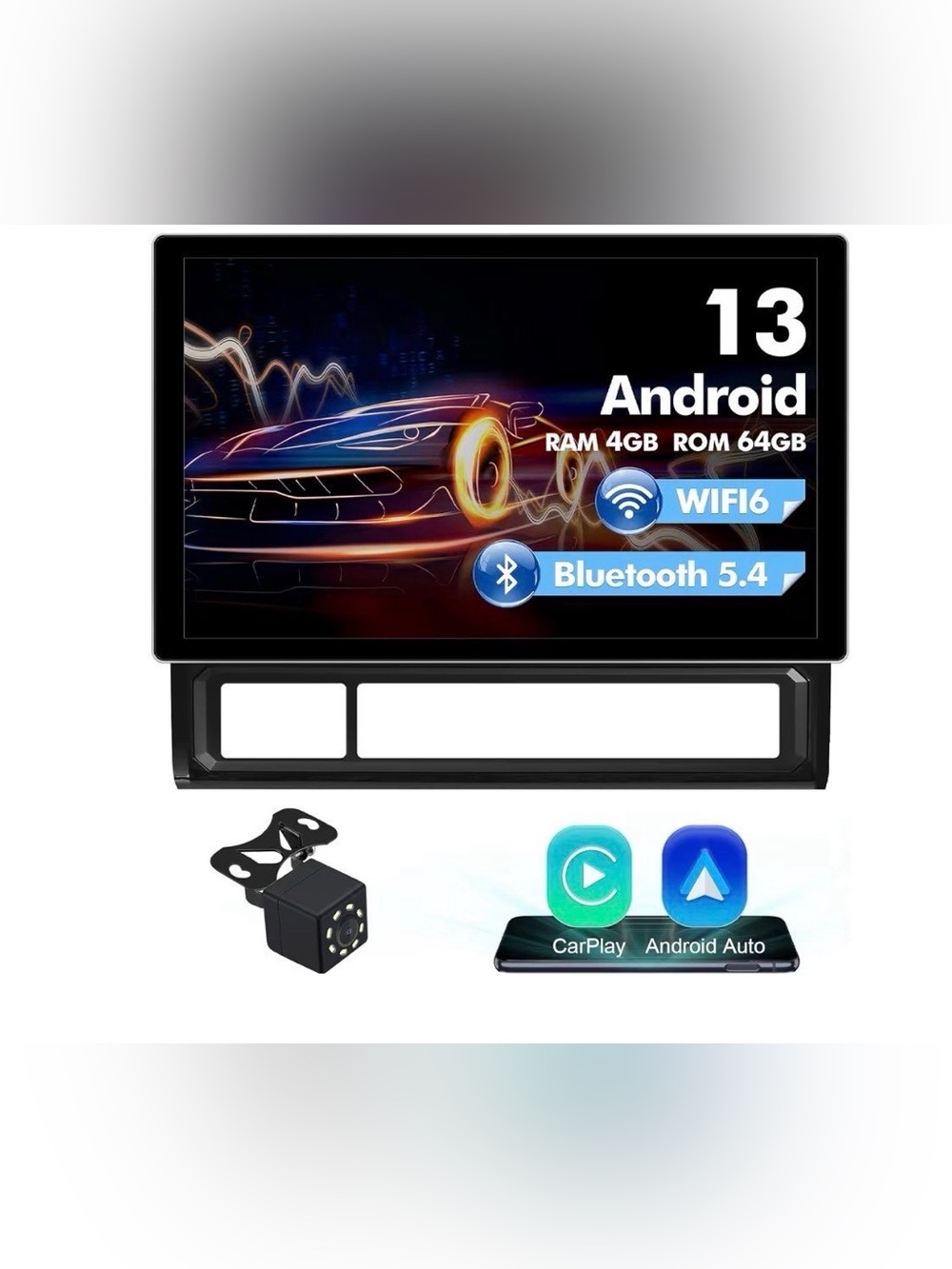 4+64G 11.5-inches Android 13 WiFi 6 Car Stereo for Toyota Tacoma 2005-2013